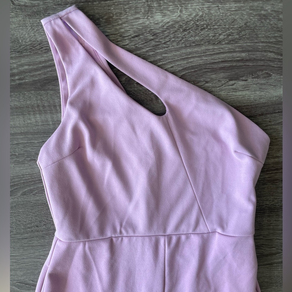 One- Shoulder Lilac Jumpsuit - Picture 8 of 10